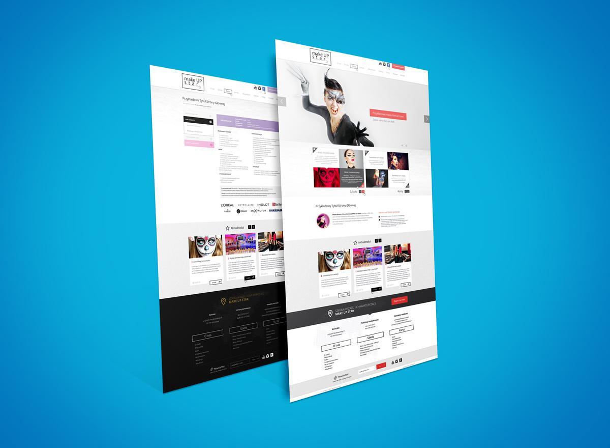 Szkoła Wizażu - nasze realizacje stron i systemów informatycznych Szkoła Wizażu - strona www, dedykowany system wirtualny sekretariat